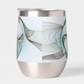 抽象芸術モダンターコイズブラウン金ゴールドエレガンス (右面)