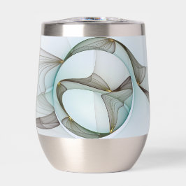 抽象芸術モダンターコイズブラウン金ゴールドエレガンス