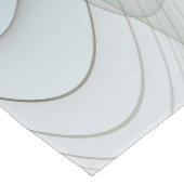 抽象芸術モダンターコイズブラウン金ゴールドエレガンス ショートテーブルランナー (コーナー)