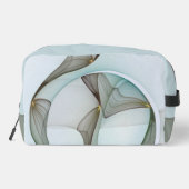 抽象芸術モダンターコイズブラウン金ゴールドエレガンス ドップキット (裏面)