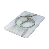 抽象芸術モダンターコイズブラウン金ゴールドエレガンス バスマット (アングル)