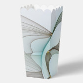 抽象芸術モダンターコイズブラウン金ゴールドエレガンス フェイバーボックス (裏面)