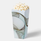 抽象芸術モダンターコイズブラウン金ゴールドエレガンス フェイバーボックス (はじけた状態)