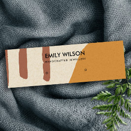 抽象芸術モダンテラコッタレッドアートスタッドディスプレイ スキニー名刺