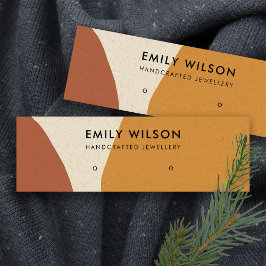 抽象芸術モダンテラコッタレッドアートスタッドディスプレイ スキニー名刺