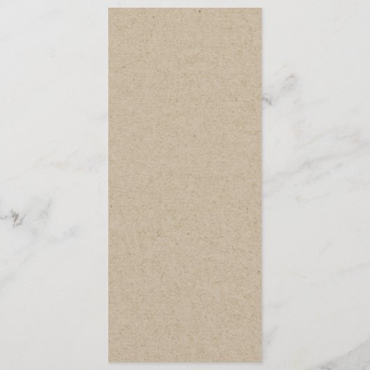 抽象芸術モダンテラコッタレッドクラフト結婚ズ メニュー (裏面)