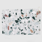 抽象芸術モダンテラゾパターン ゴルフタオル (横)