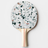 抽象芸術モダンテラゾパターン 卓球ラケット (正面)