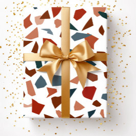 抽象芸術モダンテラッツォ大理石パターン ラッピングペーパー