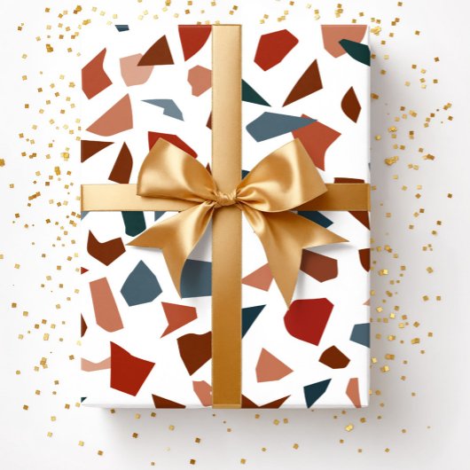 抽象芸術モダンテラッツォ大理石パターン ラッピングペーパー