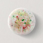 抽象芸術モダンテンプレートトレンディーピンクレッドイエロー 缶バッジ (正面)