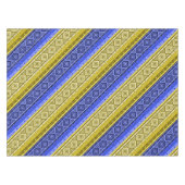 抽象芸術モダンデコ装飾幾何学パッチ テーブルクロス (正面(横))