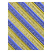 抽象芸術モダンデコ装飾幾何学パッチ テーブルクロス (正面)