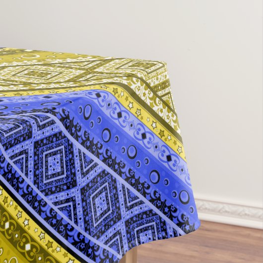 抽象芸術モダンデコ装飾幾何学パッチ テーブルクロス (インサイチュ)