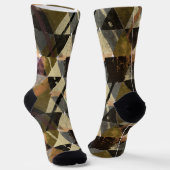 抽象芸術モダンデザインの靴下 ソックス (傾斜あり)