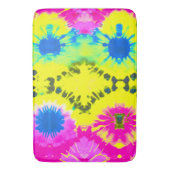 抽象芸術モダンデザインタイ染料 バスマット (正面縦)