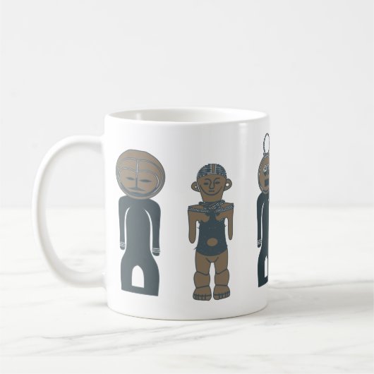 抽象芸術モダントライバル コーヒーマグカップ (左)