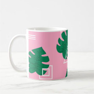 抽象芸術モダントレンディースタイルヒップスタジオメトリシーム コーヒーマグカップ