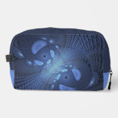 抽象芸術モダントレンディーデュスクブルーフラクタルアート ドップキット (正面)