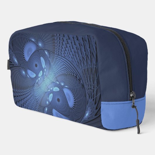 抽象芸術モダントレンディーデュスクブルーフラクタルアート ドップキット (右コーナー)