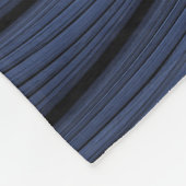 抽象芸術モダントレンディーデュスクブルーフラクタルアート フリースブランケット (角)