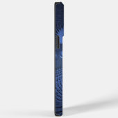 抽象芸術モダントレンディーデュスクブルーフラクタルアート Case-Mate iPhoneケース (裏面 / 右)