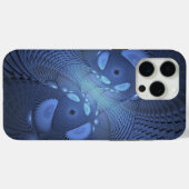 抽象芸術モダントレンディーデュスクブルーフラクタルアート Case-Mate iPhoneケース (裏面 (横))