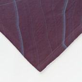 抽象芸術モダントレンディーブルーフラワーフラワーフラクタルアート フリースブランケット (角)