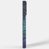 抽象芸術モダントレンディーブルーフラワーフラワーフラクタルアート Case-Mate iPhoneケース (裏面 / 右)