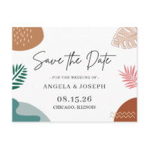 抽象芸術モダントロピカルウェディング