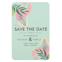 抽象芸術モダントロピカルネオミント&ピンクザ救ー