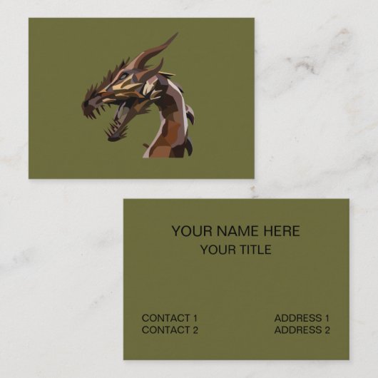 抽象芸術モダンドラゴンアート 名刺 (正面/裏面)