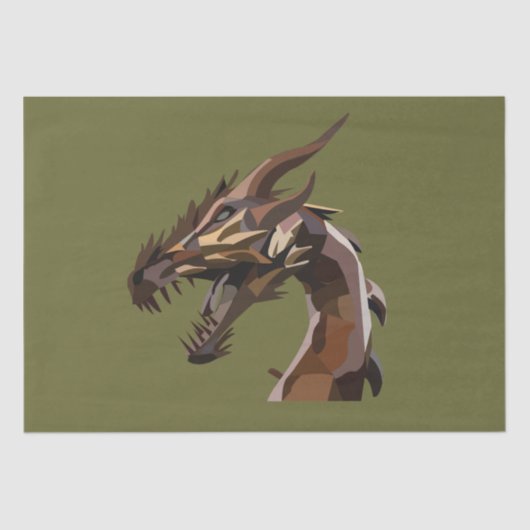 抽象芸術モダンドラゴンアート 薄葉紙 (正面)