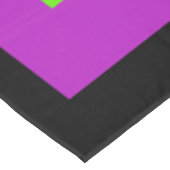 抽象芸術モダンネオンピンク緑フラクタル花 テーブルクロス (アングル)