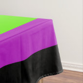 抽象芸術モダンネオンピンク緑フラクタル花 テーブルクロス (インサイチュ)