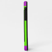 抽象芸術モダンネオンピンク緑フラクタル花 Case-Mate iPhoneケース (裏面/左)