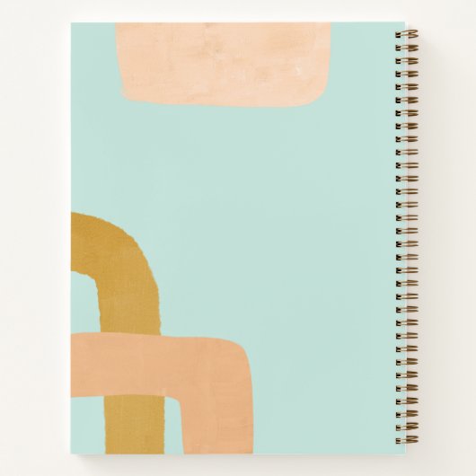 抽象芸術モダンハウスプラントガーデンジャーナル ノートブック (裏面)