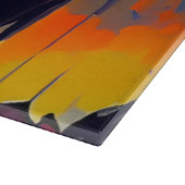 抽象芸術モダンハロウィーンの夜 カッティングボード (角)