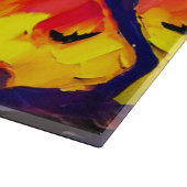 抽象芸術モダンハロウィーンの夜 カッティングボード (角)