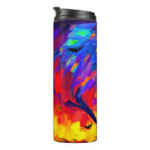 抽象芸術モダンハロウィーンの夜 タンブラー (回転右)