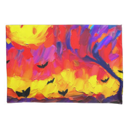 抽象芸術モダンハロウィーンの夜 枕カバー