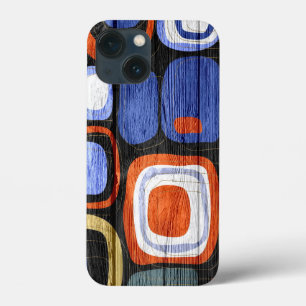 抽象芸術モダンパステルウッドルックケースメイトiPhone iPhone 13 Miniケース