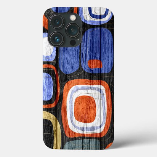 抽象芸術モダンパステルウッドルックケースメイトiPhone Case-Mate iPhoneケース (裏面)