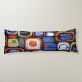 抽象芸術モダンパステルウッドルック ボディピロー (裏面)