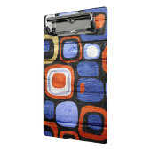 抽象芸術モダンパステルウッドルック ミニクリップボード (アングル2)