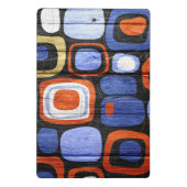 抽象芸術モダンパステルウッドルック ミニクリップボード (裏面)