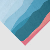 抽象芸術モダンパステルブルーピンクマウンテンズ 薄葉紙 (詳細)