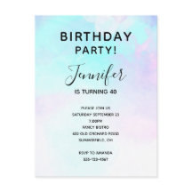 抽象芸術モダンパステルブルー&パープルウォーターカラー