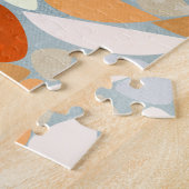 抽象芸術モダンパステル ジグソーパズル (側面)