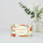 抽象芸術モダンパステル 名刺 (スタンド正面)